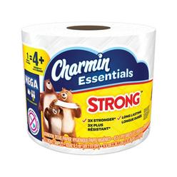 Charmin Essentials Strong Bathroom Tissue, Septic Safe, Individually Wrapped Rolls, 1-Ply, White, 451/Roll, 36 Rolls/Carton