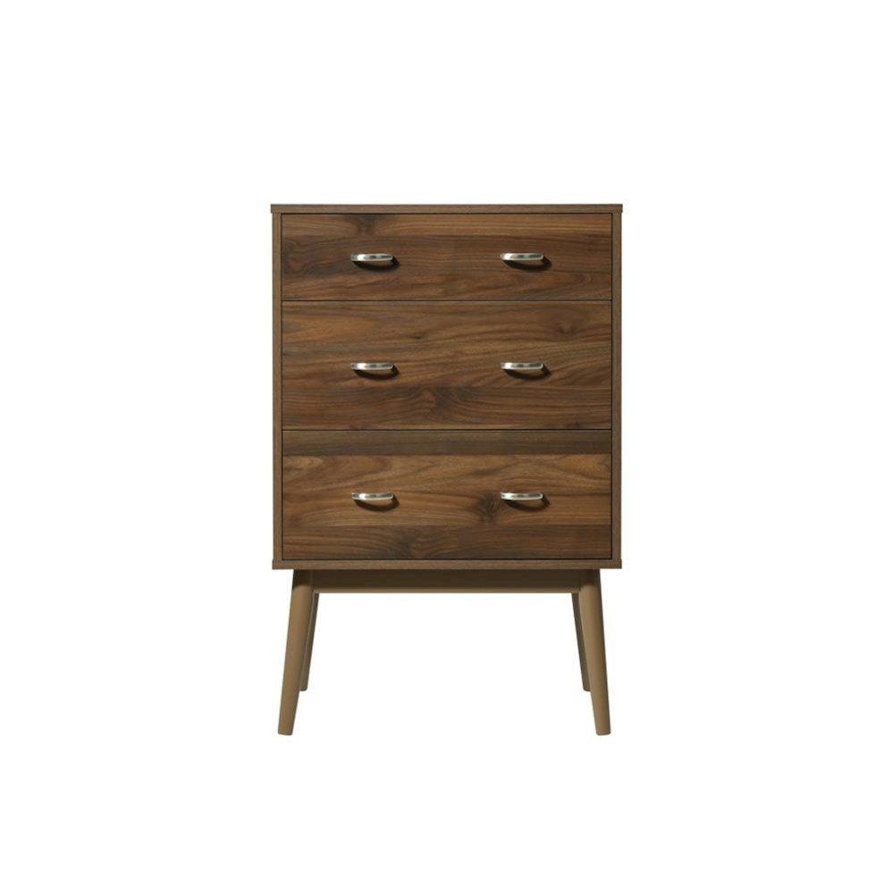 4D Concepts Montage Midcentury 3 Drawer Chest