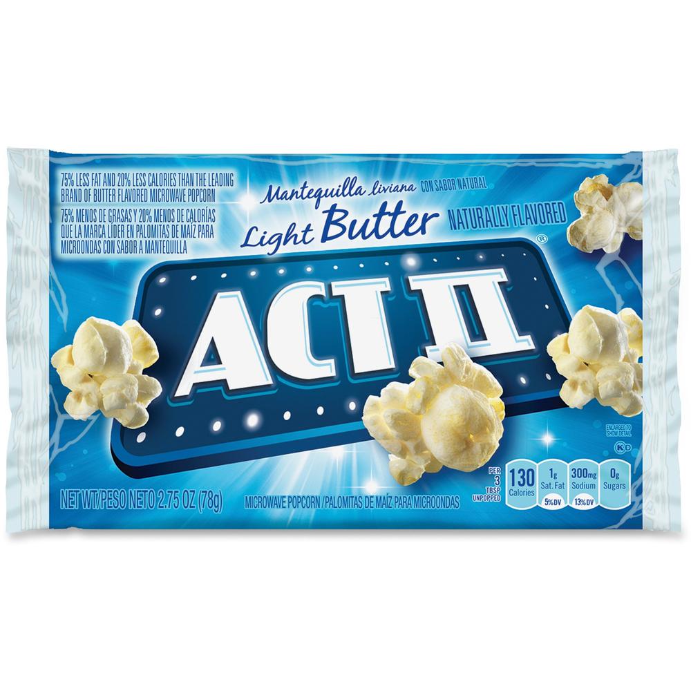 Act II CONAGRA FOODS GOV23243 Act II® Microwave Popcorn, Light Butter, 2.75 Oz Bag, 36/carton GOV23243