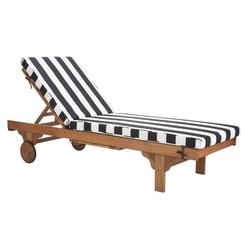 Safavieh NEWPORT CHAISE LOUNGE CHAIR WITH SIDE TABLE, PAT7022D