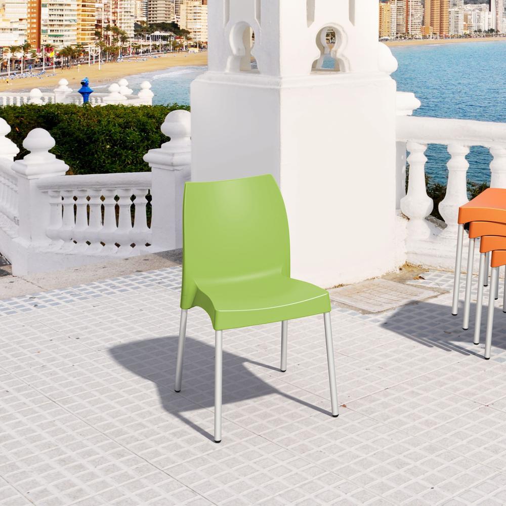 SIESTA Vita Resin Outdoor Dining Chair Apple Green, set of 2