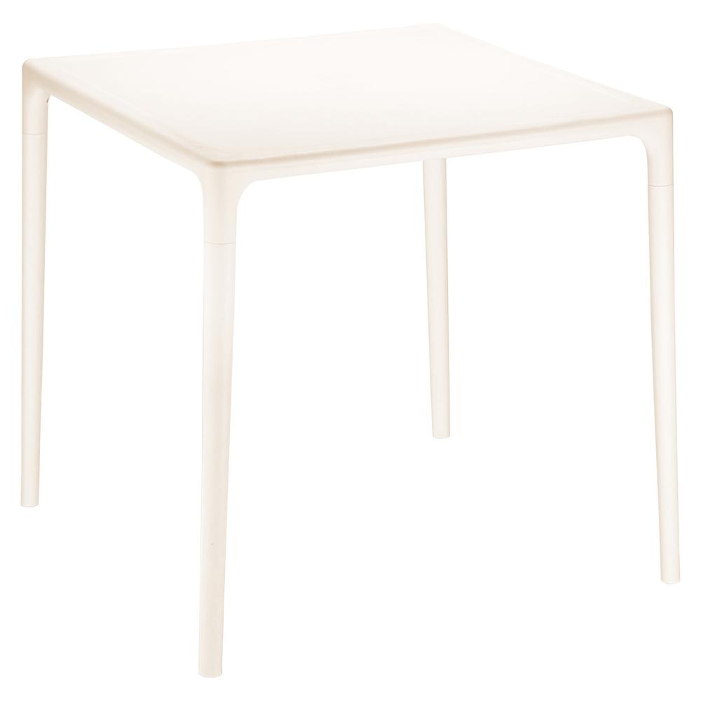 SIESTA Mango Square Dining Table Beige 28 inch