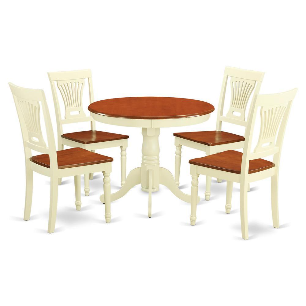East West Furniture 5  Pc  Kitchen  Table  set-small  Kitchen  Table  plus  4  Kitchen  Dining  Chairs