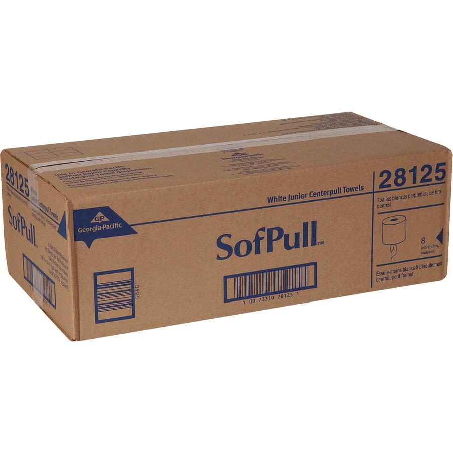 Georgia-Pacific Sofpull Centerpull Junior Capacity Paper Towels - 1 Ply - 12 x 7.80 - 275...