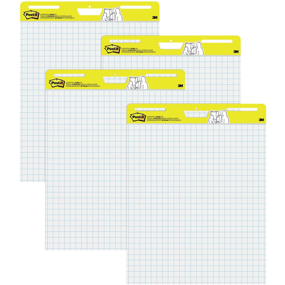 Post-it&reg; Self-Stick Easel Pad Value Pack with Faint Grid - 30 Sheets -...