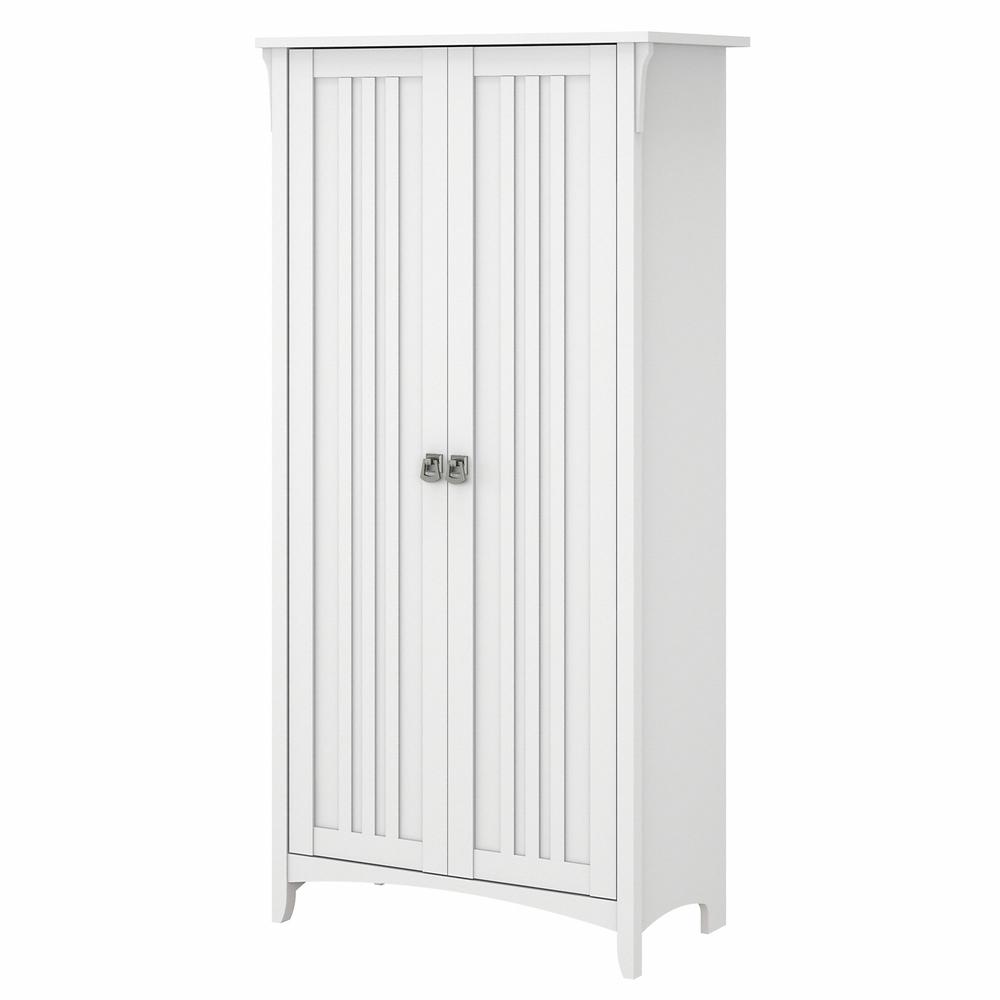 Bush Furniture Salinas Kitchen Pantry Cabinet with Doors, Pure White