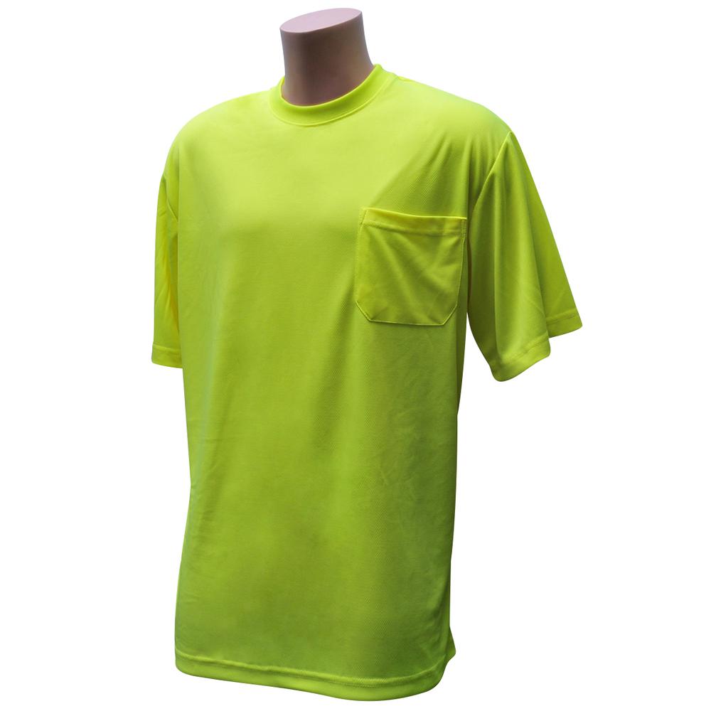 BlackCanyon Outfitters NON RATED SS POCKET TEE HIVIS/ LIME 2X