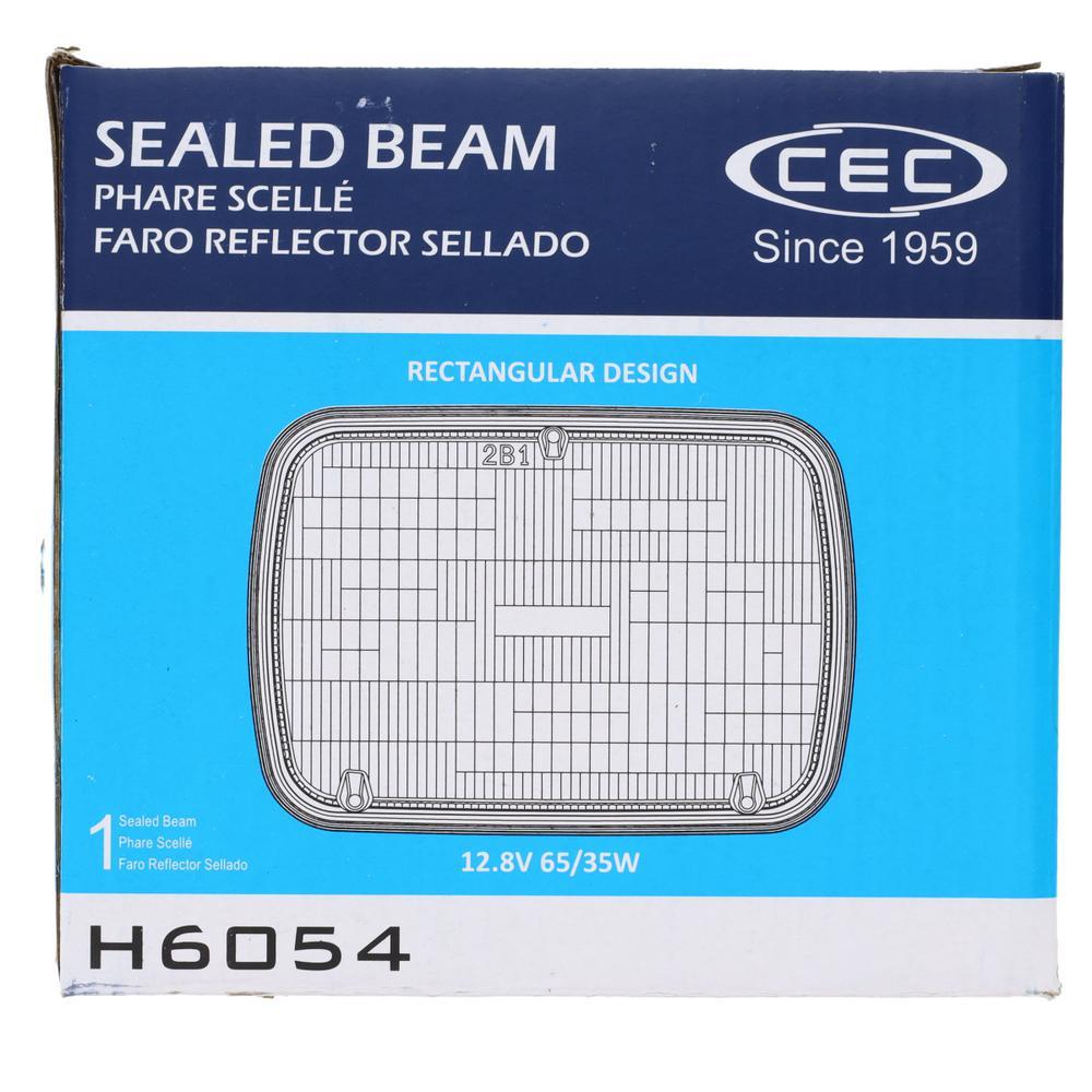 Cec Industries 6054 Halogen Hi-Low Beam, Sq 2Lamp System