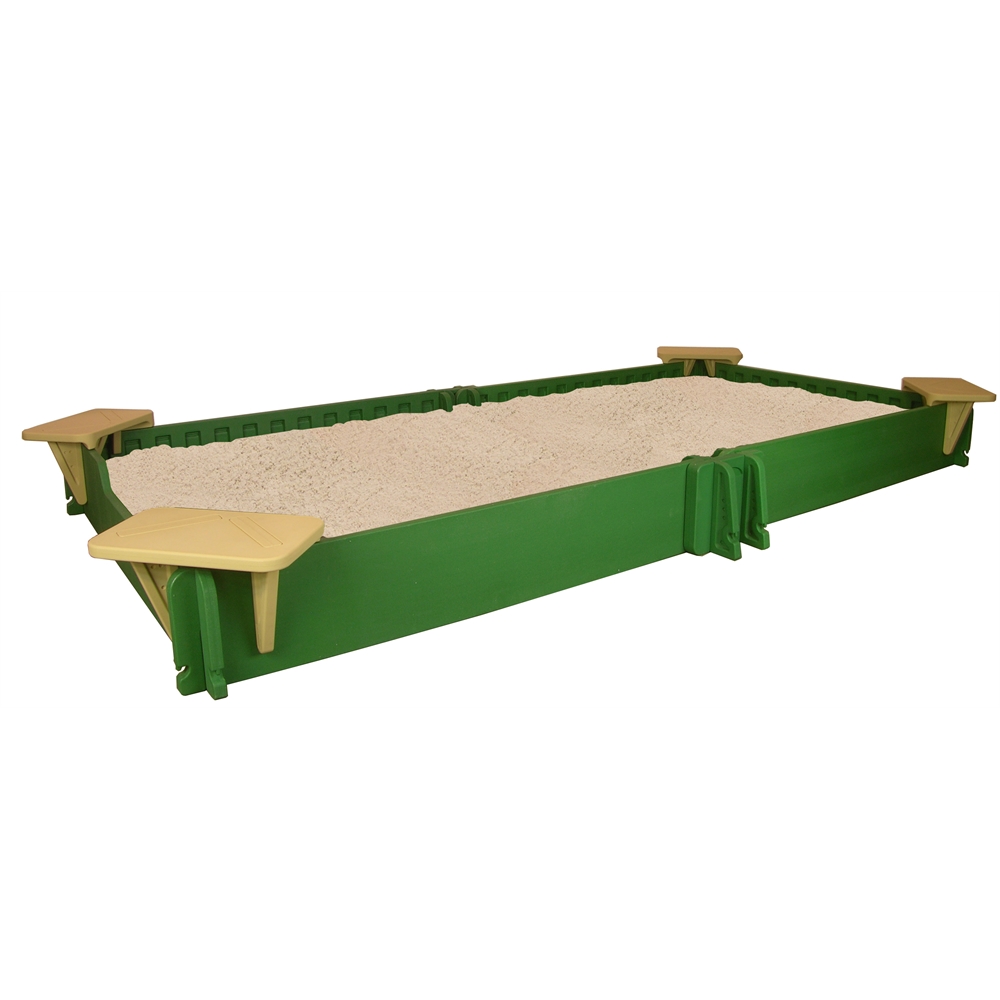 SandLock Sandbox 5'X10' with Seats and Cover included