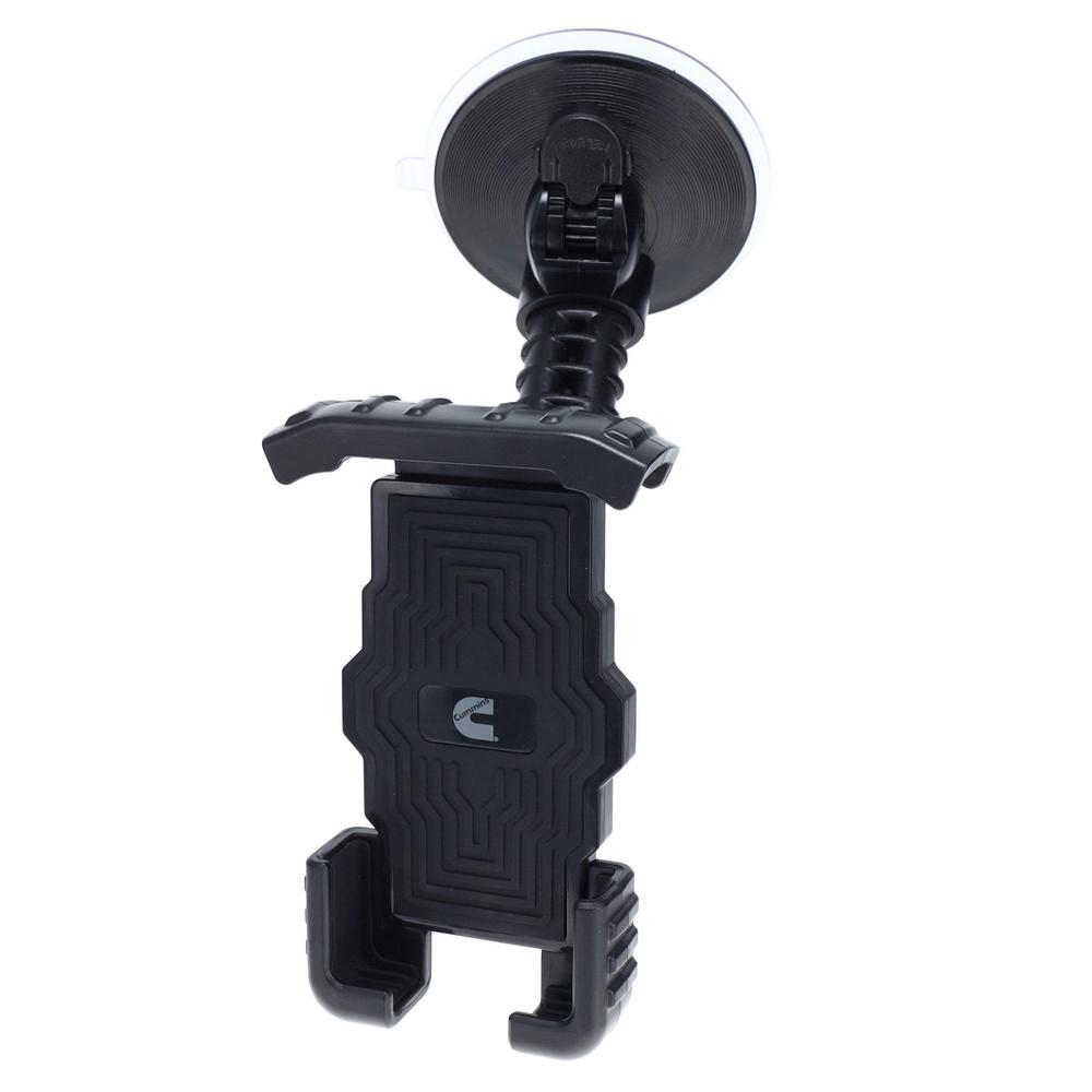 Cummins Windshield Phone Mount CMNWSPH - Suction Cup Phone Holder for Car or Truck Window Universal Fit - Black