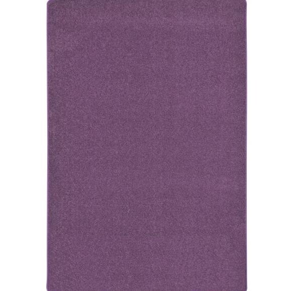 Joy Carpets Kid Essentials - Misc Sold Color Area Rugs Endurance, 6' x 6', Purple