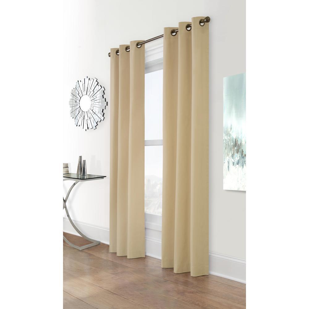 Thermalogic™ Weathermate Grommet Curtain Wide Panel Pair each 80 x 84 in Khaki