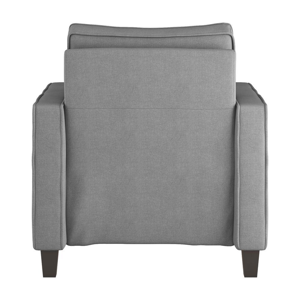 CorLiving Georgia Light Grey Fabric Accent Chair, Light Grey