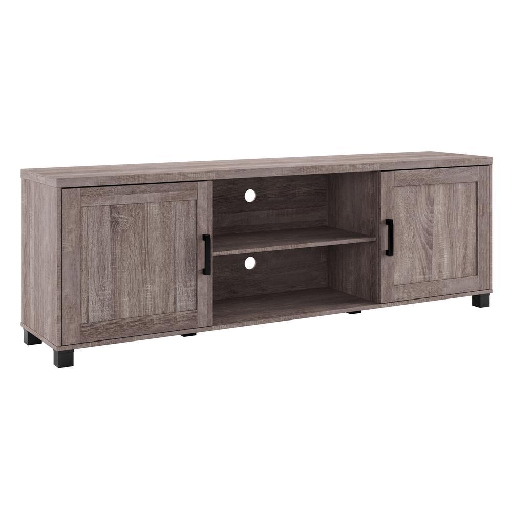 CorLiving TV Stand with Doors, TVs up to 85" Brown