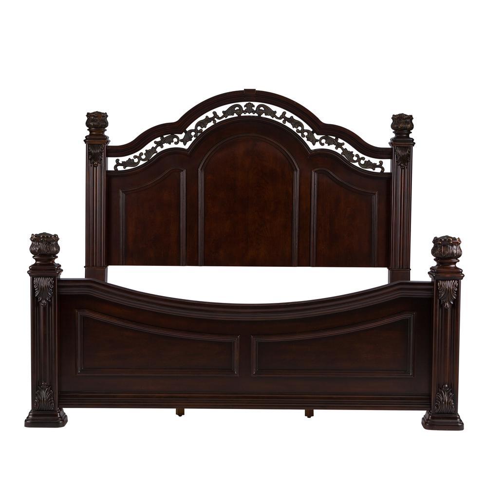 Liberty Furniture King Poster Bed (737-BR-KPS), Cognac Finish