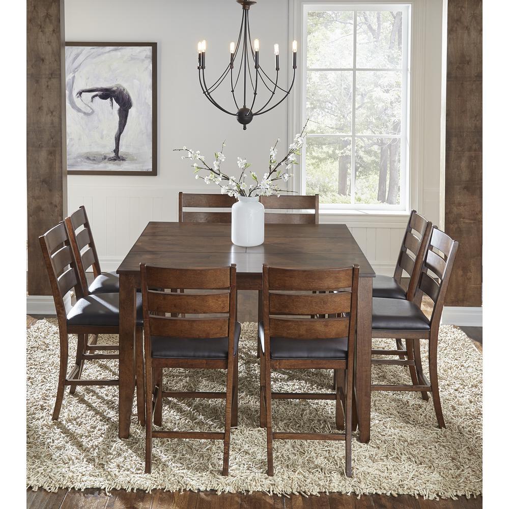 A-America Furniture Mason 54" Square Gather Height Dining Table, with (1) 18" Butterfly Leaf
