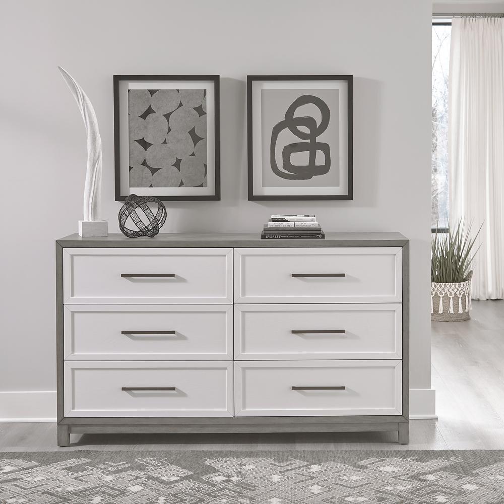 Liberty Furniture 6 Drawer Dresser Contemporary White