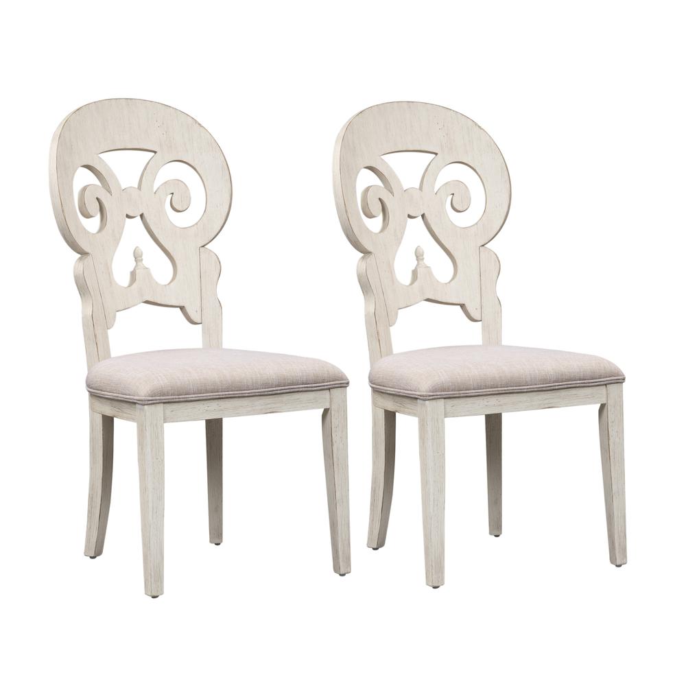 Liberty Furniture Splat Back Side Chair (RTA)-Set of 2 Farmhouse White