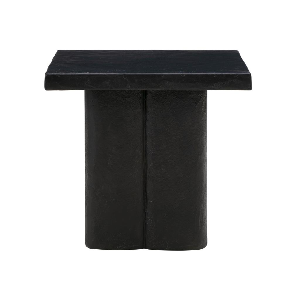Tov Furniture Kayla Black Concrete Side Table