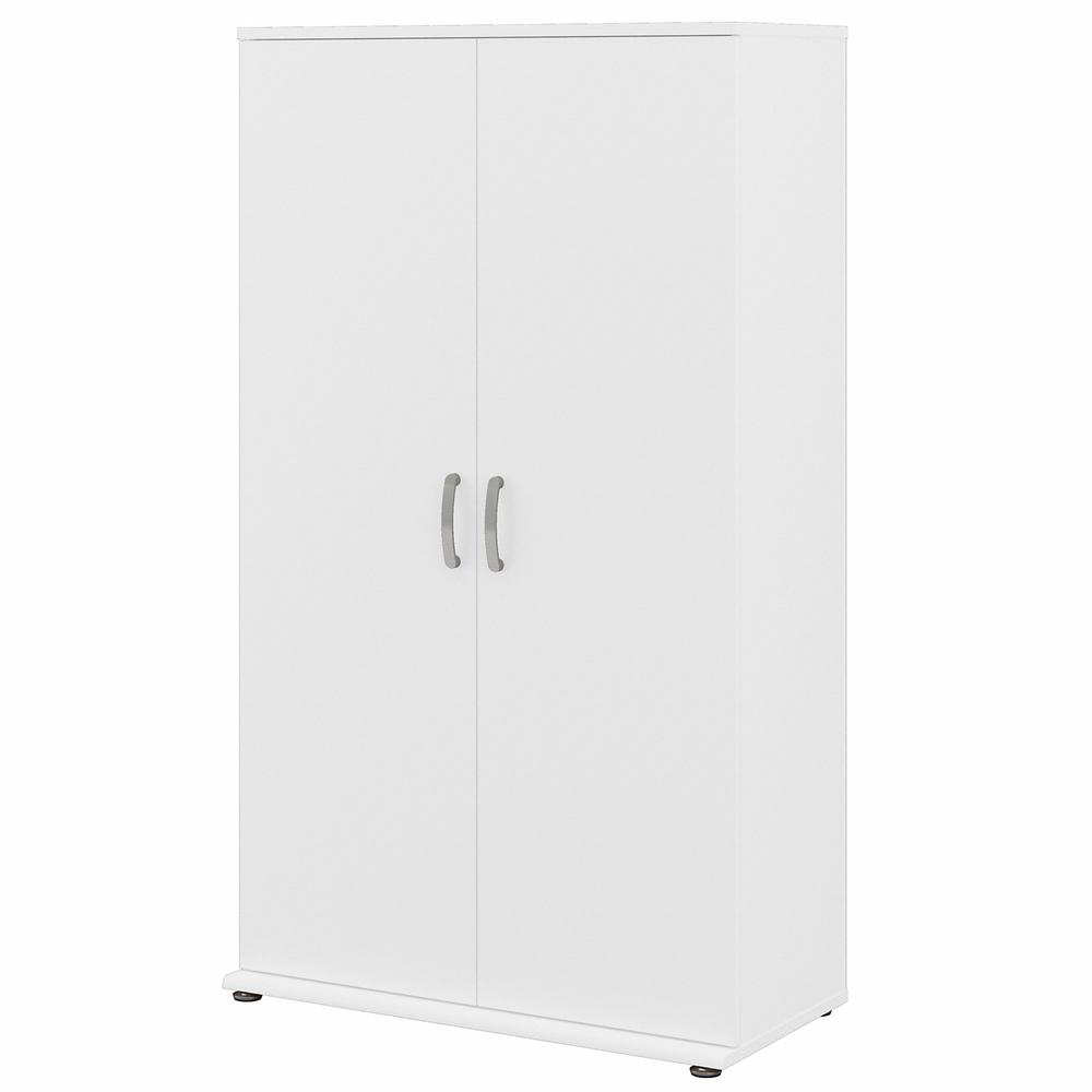 Bush Furniture Bush Business Furniture Universal Tall Linen Cabinet with Doors and Shelves, White