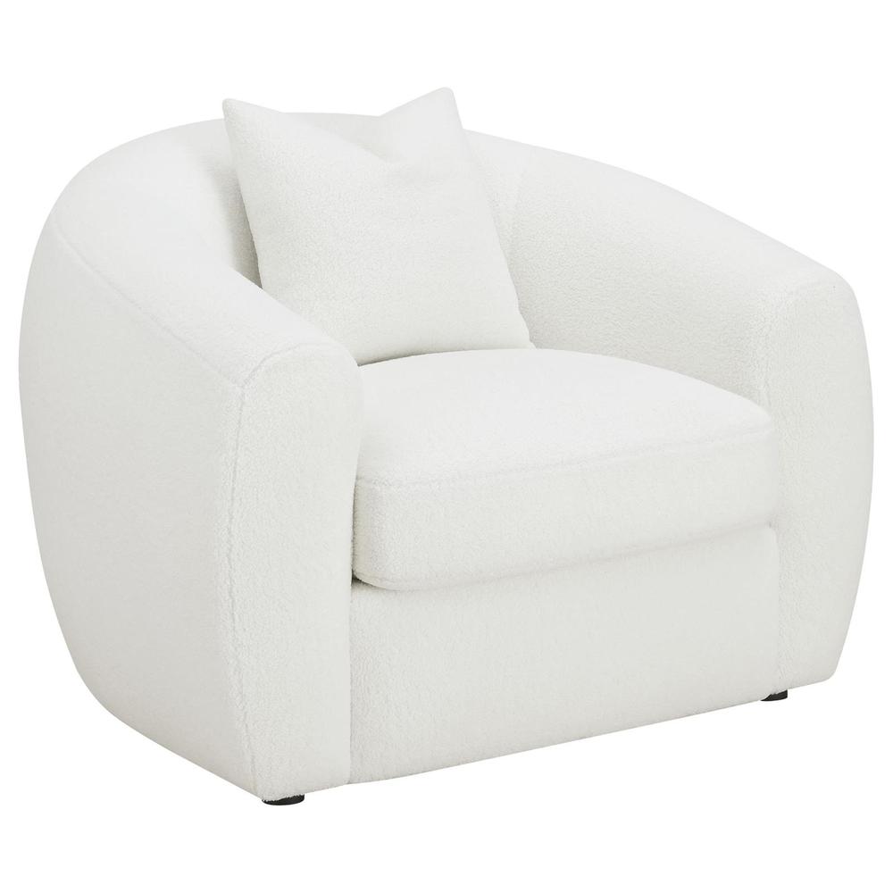 Coaster Isabella Upholstered Tight Back Chair White