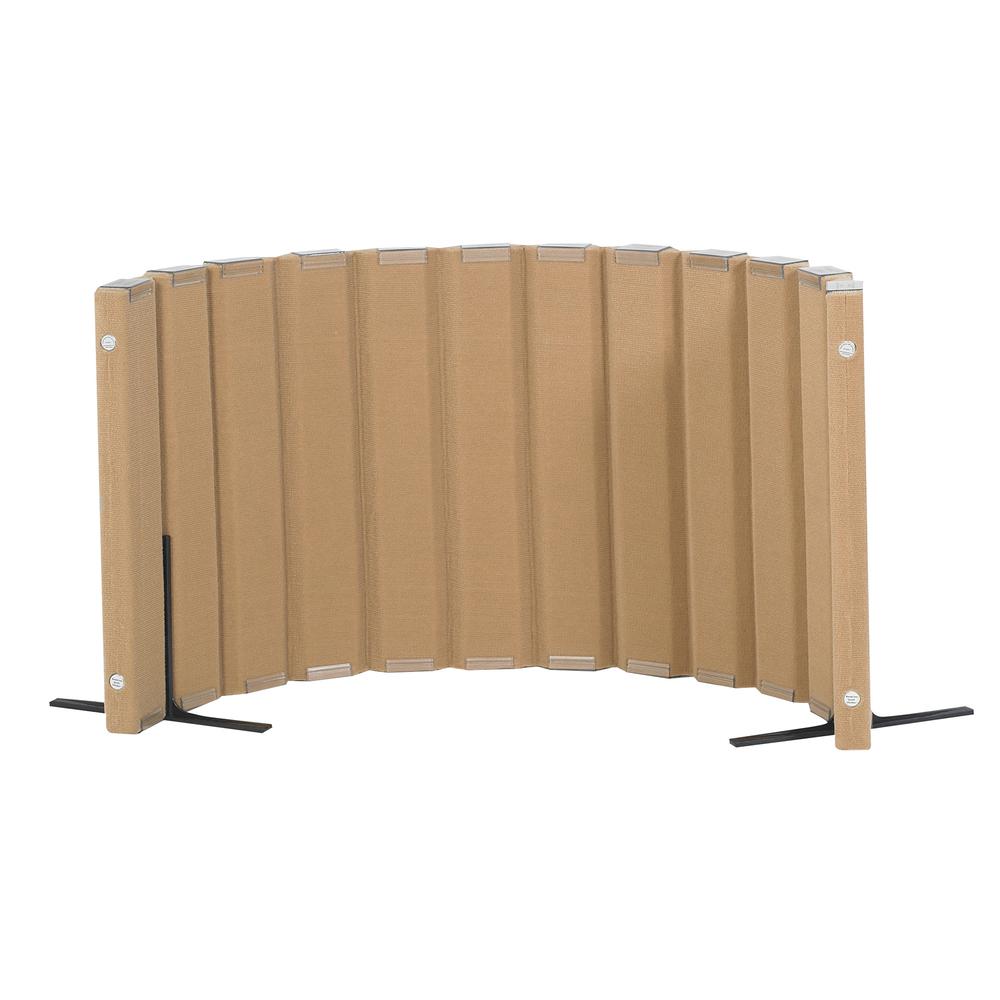 Angeles Quiet Divider® with Sound Sponge®  30" x 6' Wall - Natural Tan
