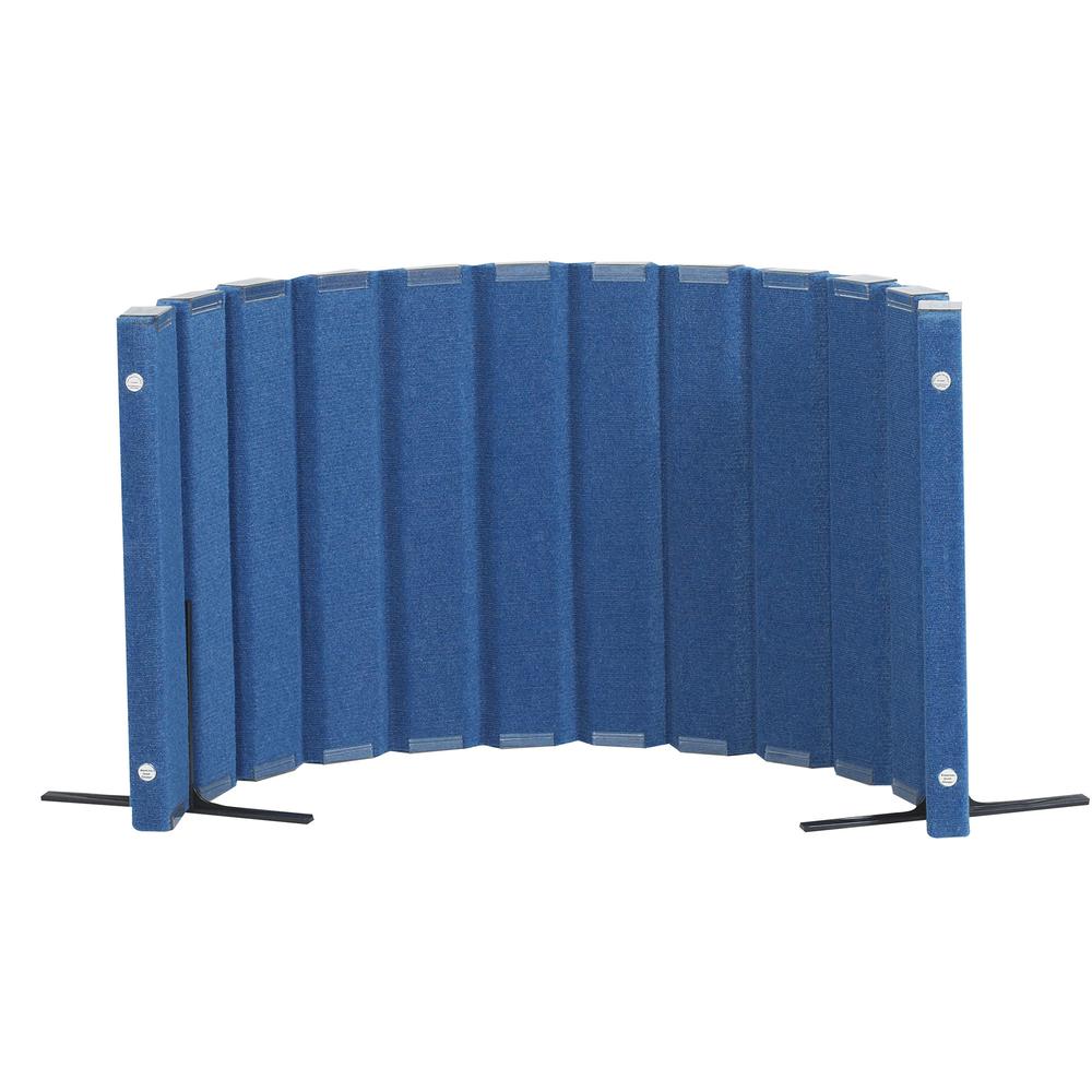 Angeles Quiet Divider® with Sound Sponge®  30" x 6' Wall - Blueberry