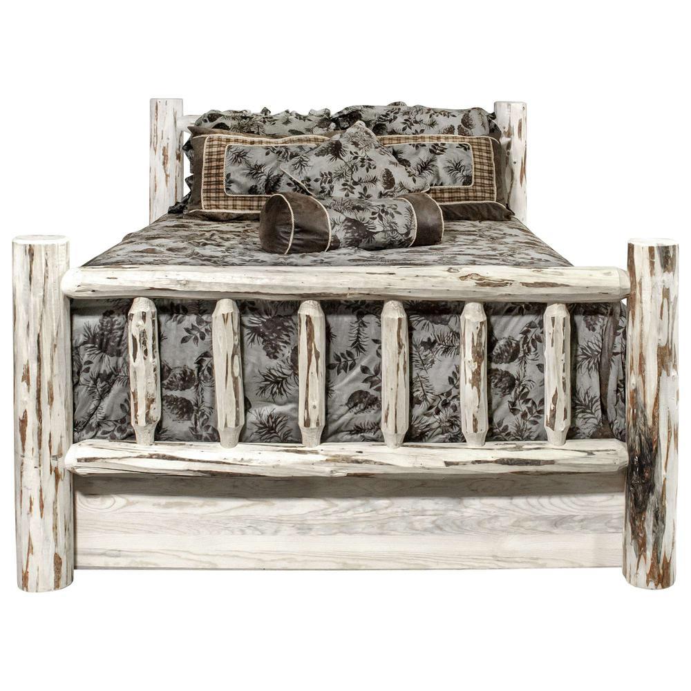 Montana Woodworks, Inc. Montana Collection California King Bed w/ Storage, Clear Lacquer Finish