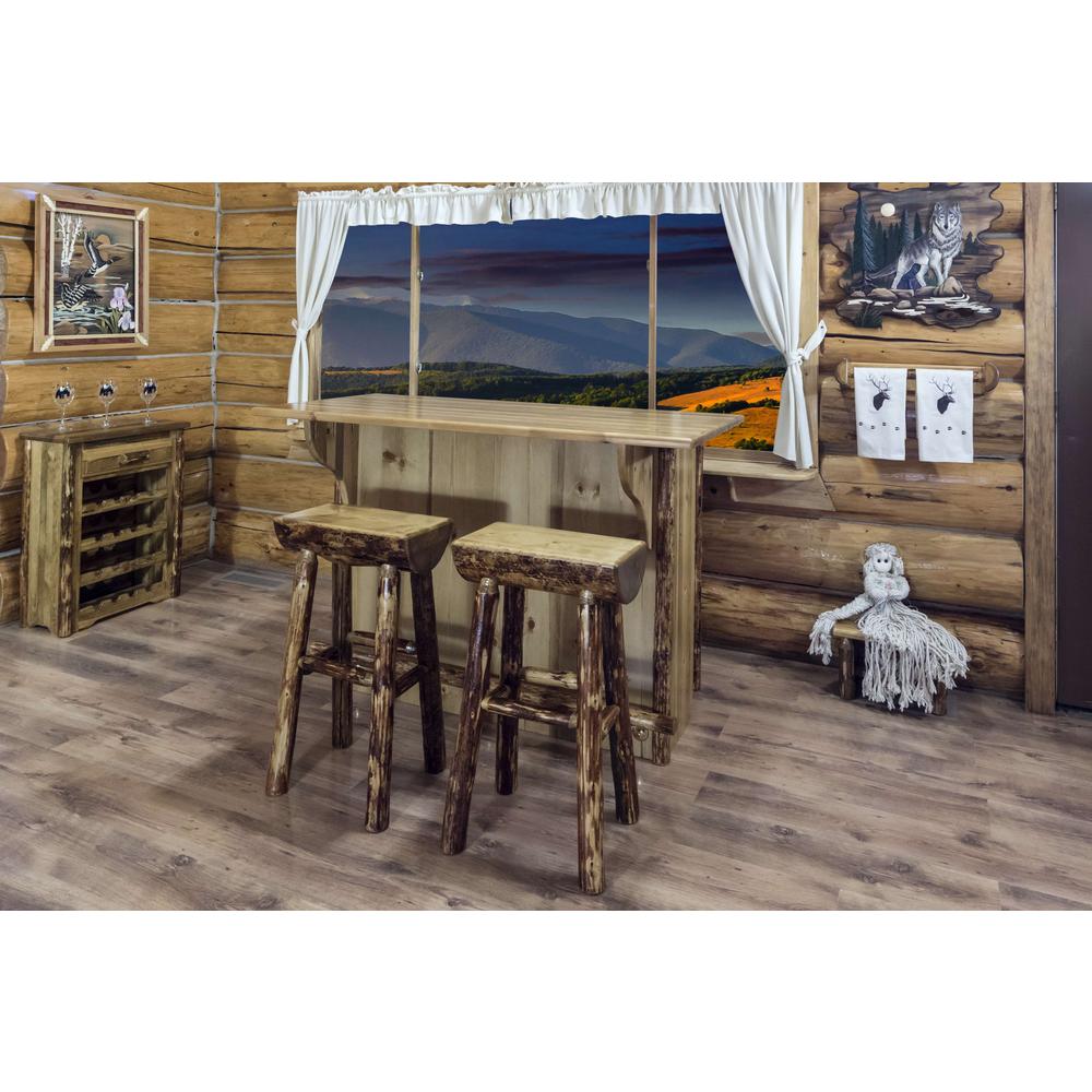 Montana Woodworks, Inc. Glacier Country  Collection Deluxe Bar with Foot Rail
