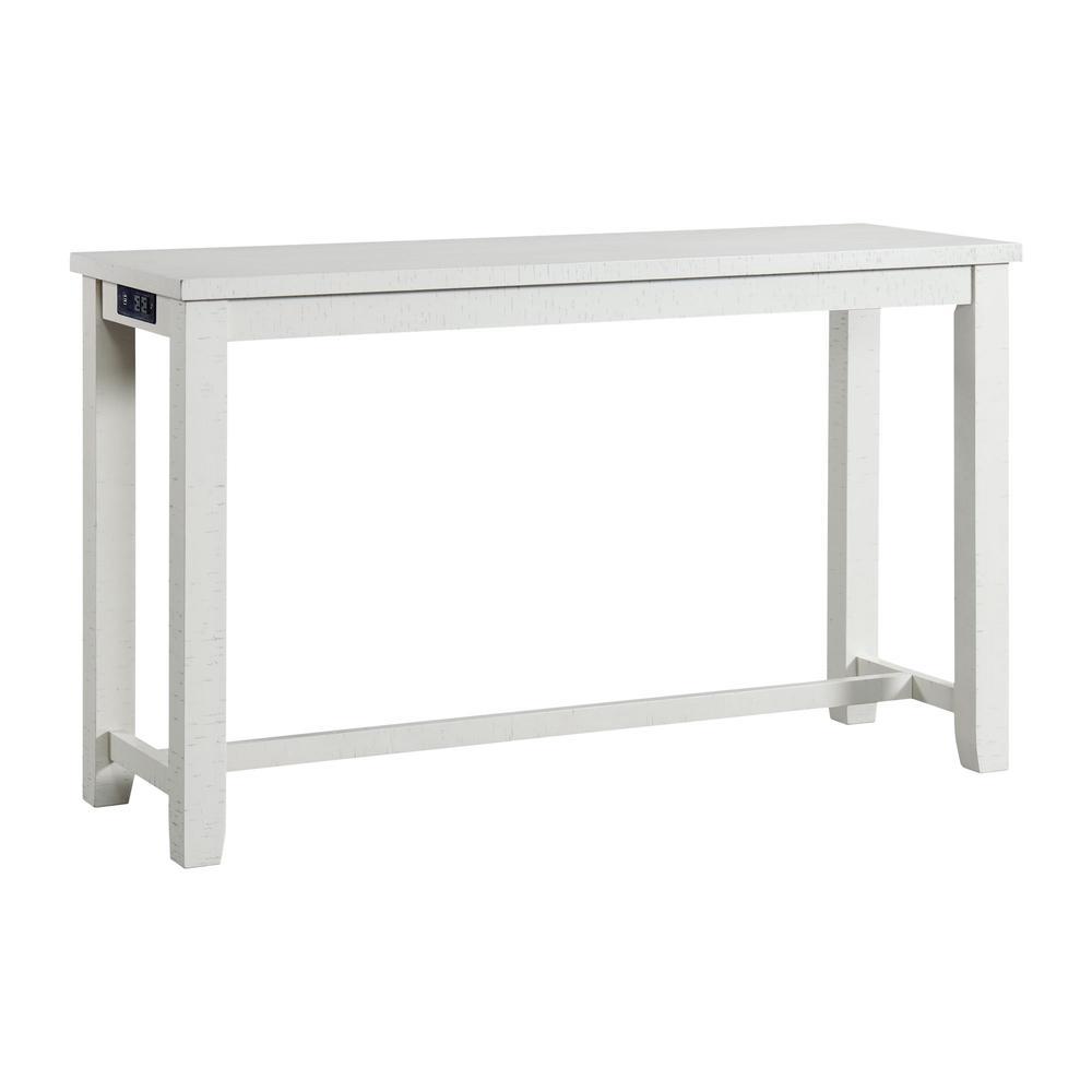 Elements Picket House Furnishings Stanford Multipurpose Bar Table Set in White