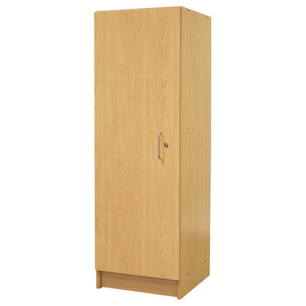 Tot Mate Single-Door Tall Cabinet, Assembled, 19.5W x 20.5D x 59.5H