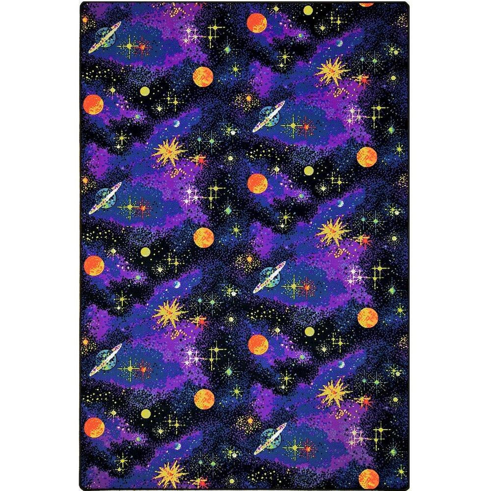 Joy Carpets Space Explorer 12' x 18' area rug in color Fluorescent