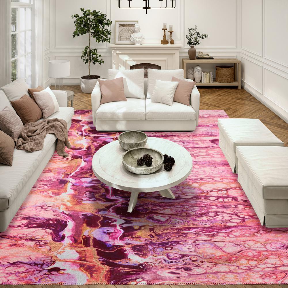 Addison Rugs Karina Berry Modern Abstract 3' x 5' Area Rug Berry AKC46