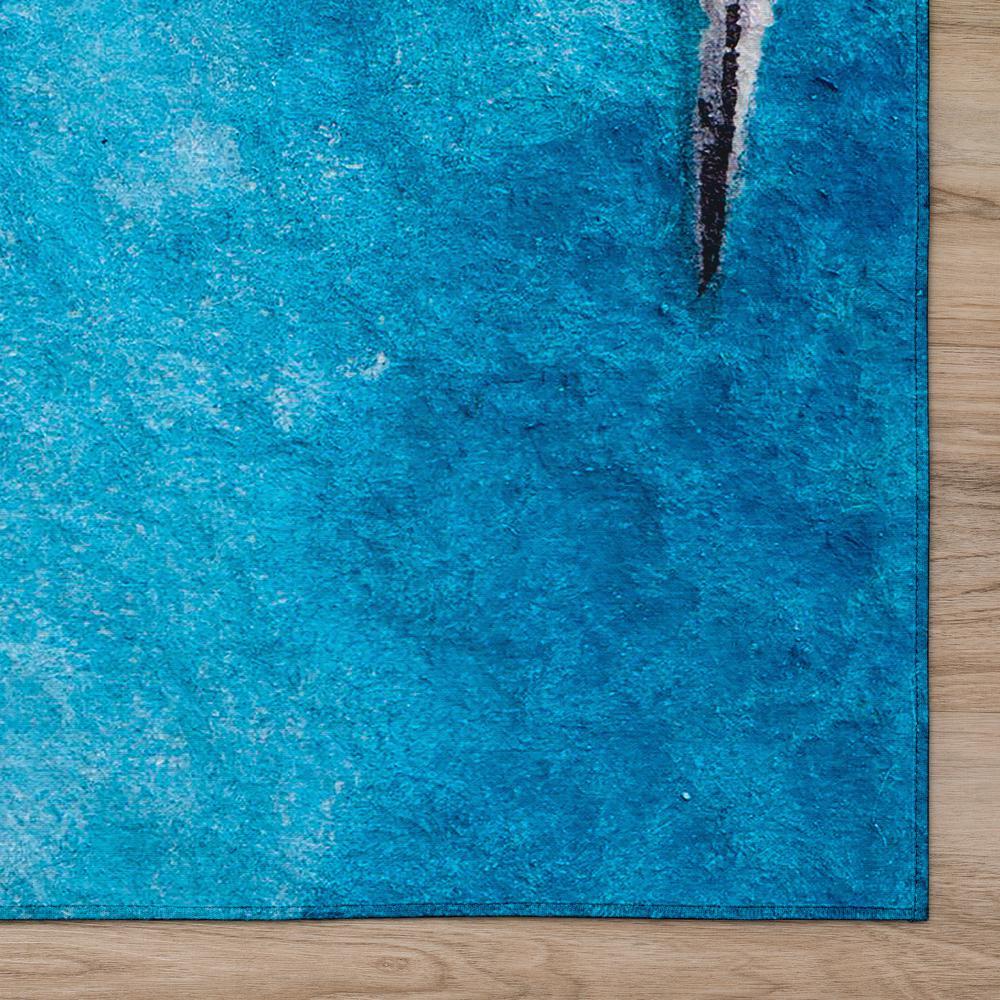Dalyn Indoor/Outdoor Wonderland WN9 Blue Washable 5' x 7'6" Rug