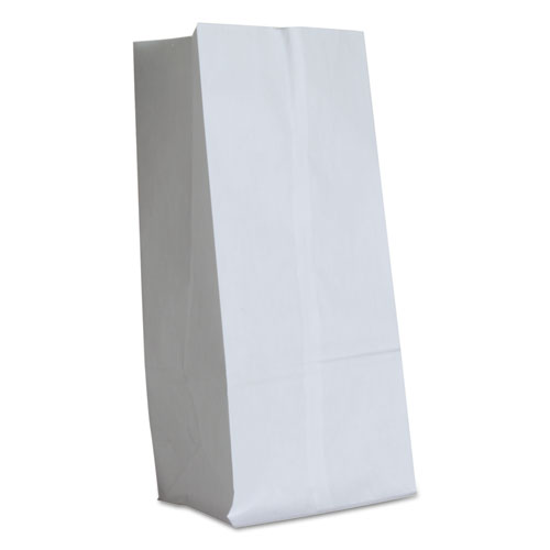 General Tires Grocery Paper Bags, 40 lb Capacity, #16, 7.75" x 4.81" x 16", White, 500 Bags
