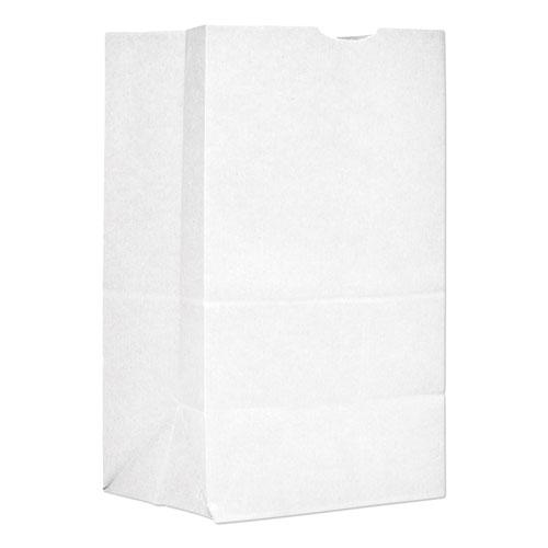 General Tires Grocery Paper Bags, 40 lb Capacity, #20 Squat, 8.25" x 5.94" x 13.38", White, 500 Bags