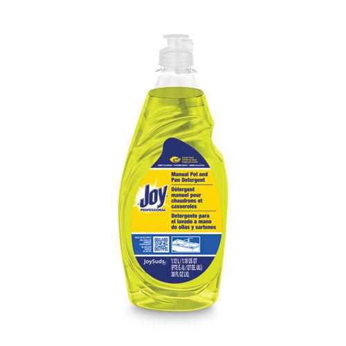 Joy Dishwashing Liquid, Lemon Scent, 38 oz Bottle, 8/Carton