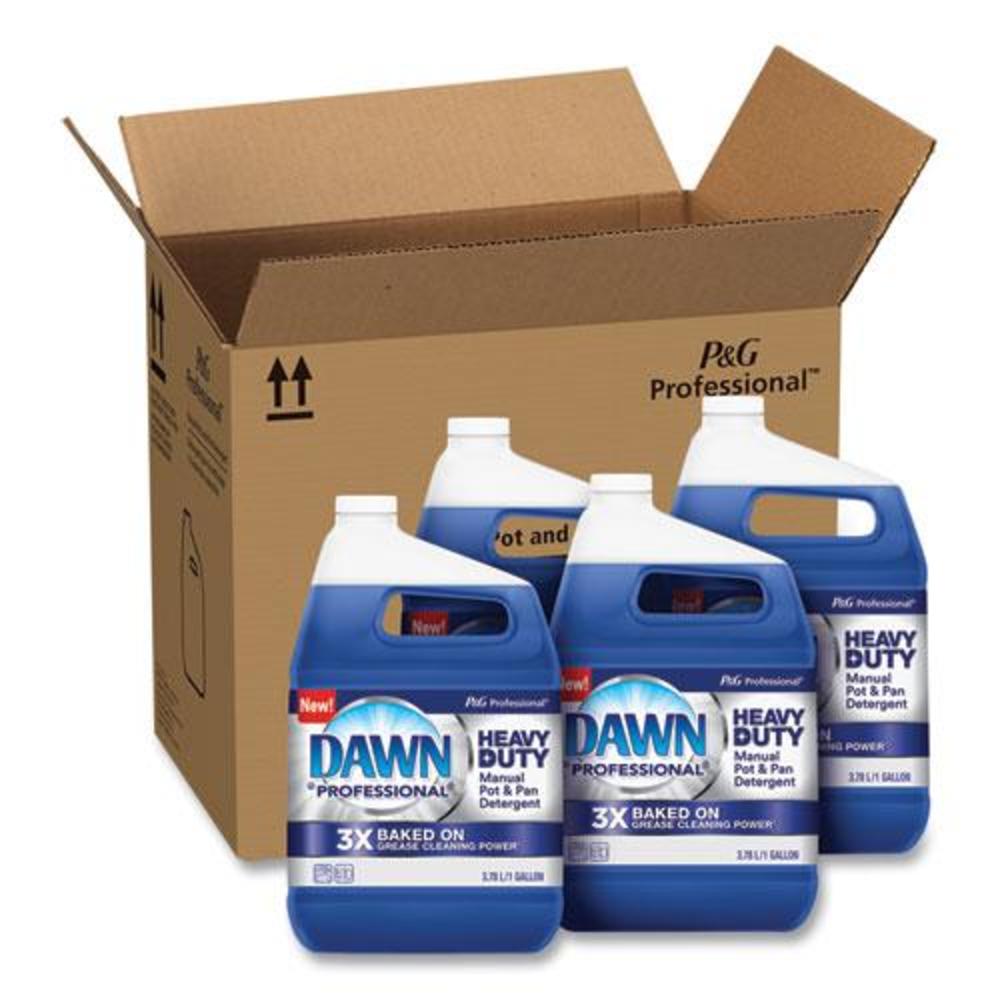 Dawn Heavy-Duty Manual Pot/Pan Dish Detergent, Original Scent, 1 gal Bottle, 4/Carton