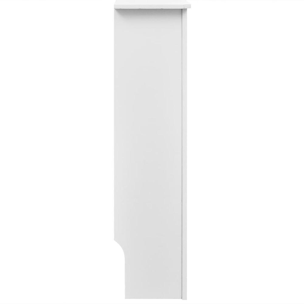 vidaXL White MDF Radiator Cover Heating Cabinet 44", 242189