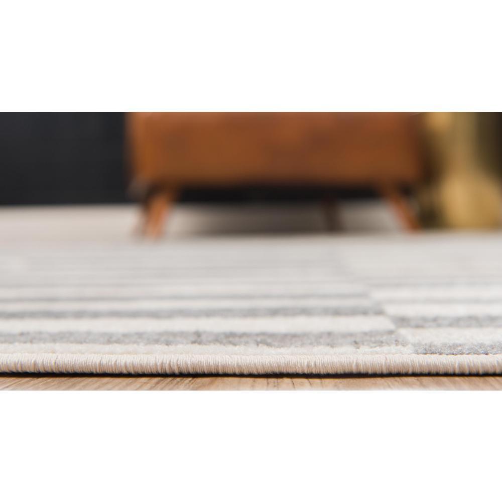 Unique Loom Striped Williamsburg Rug, Gray (8' 0 x 10' 0)