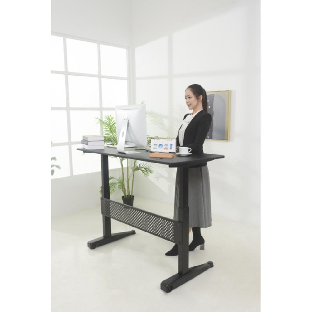 ApexDesk 55" Pneumatic Height Adjustable Desk - Black