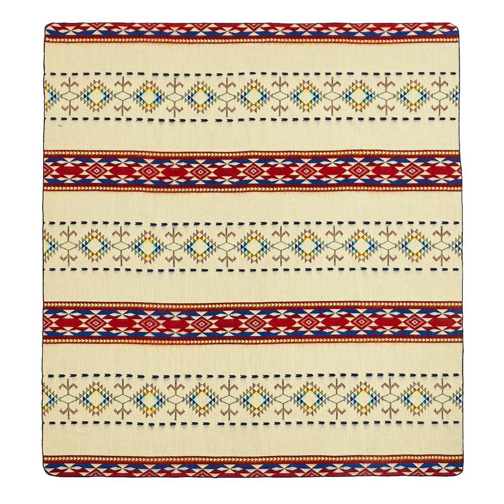 HomeRoots Home Decor Ultra Soft Southwestern Rainbow Handmade Woven Blanket - 366044