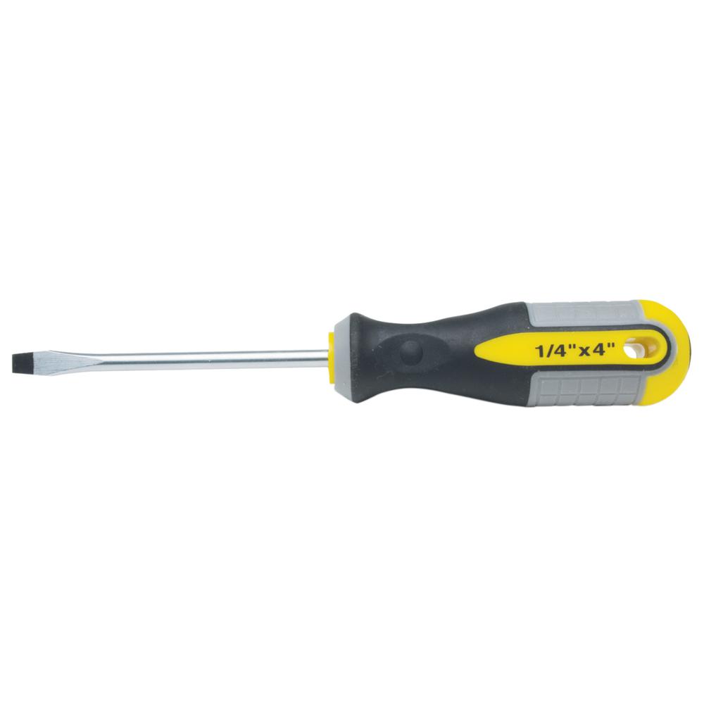 RoadPro SCREWDRIVER SLOTTED 4 .in X1/4 .in  MAGN