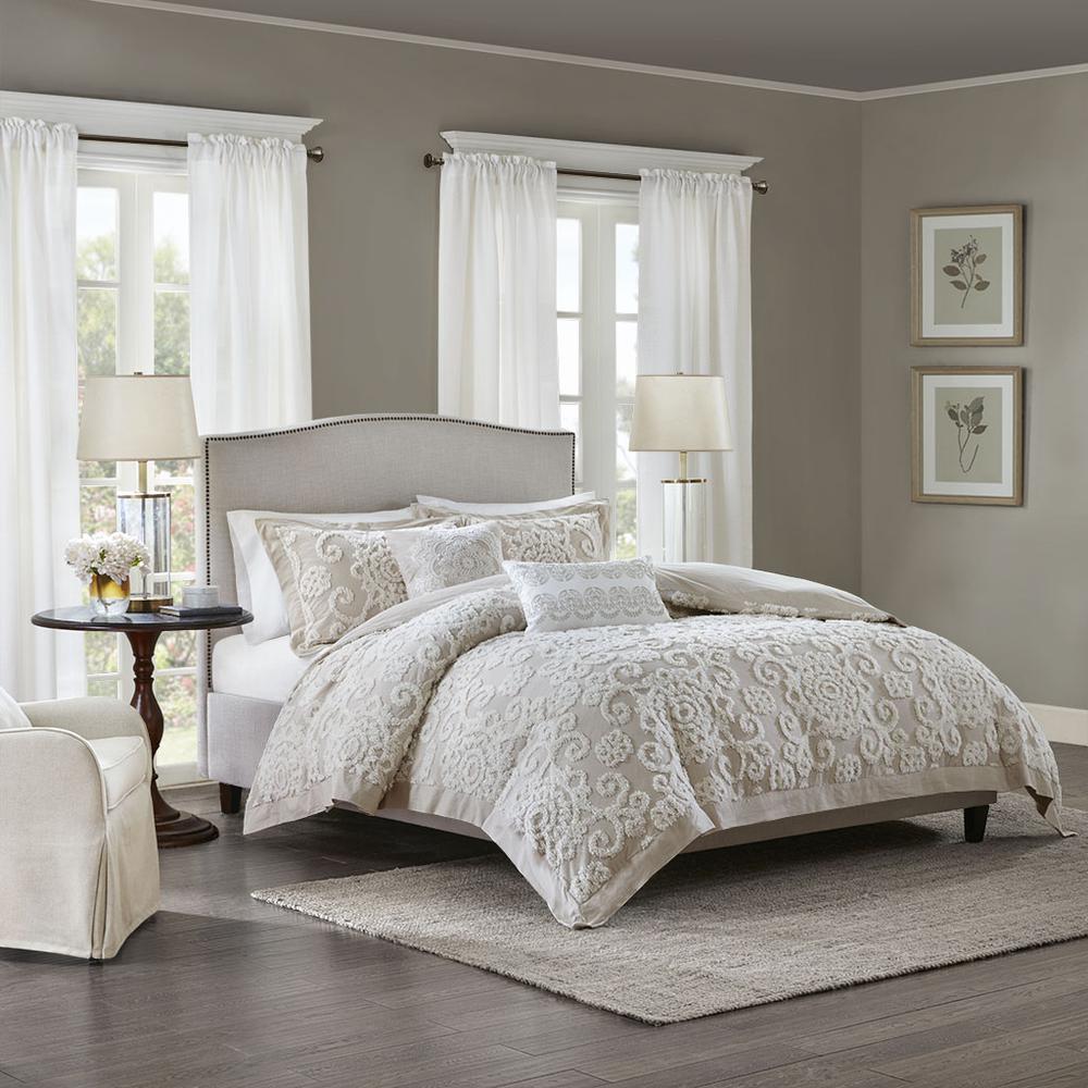 Harbor House 100% Cotton Tufted Embroidered Comforter Mini Set,HH10-1647