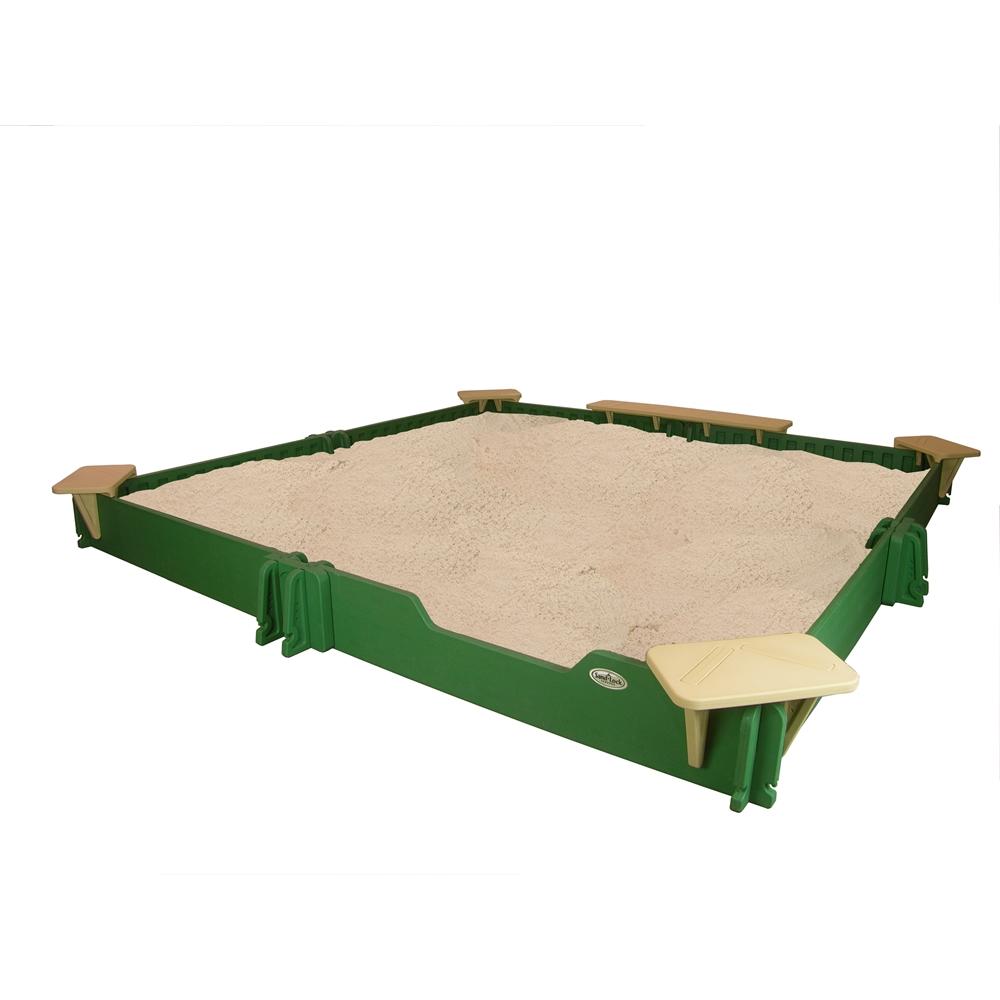 SandLock Sandbox 10'X10' with Seats and Cover included