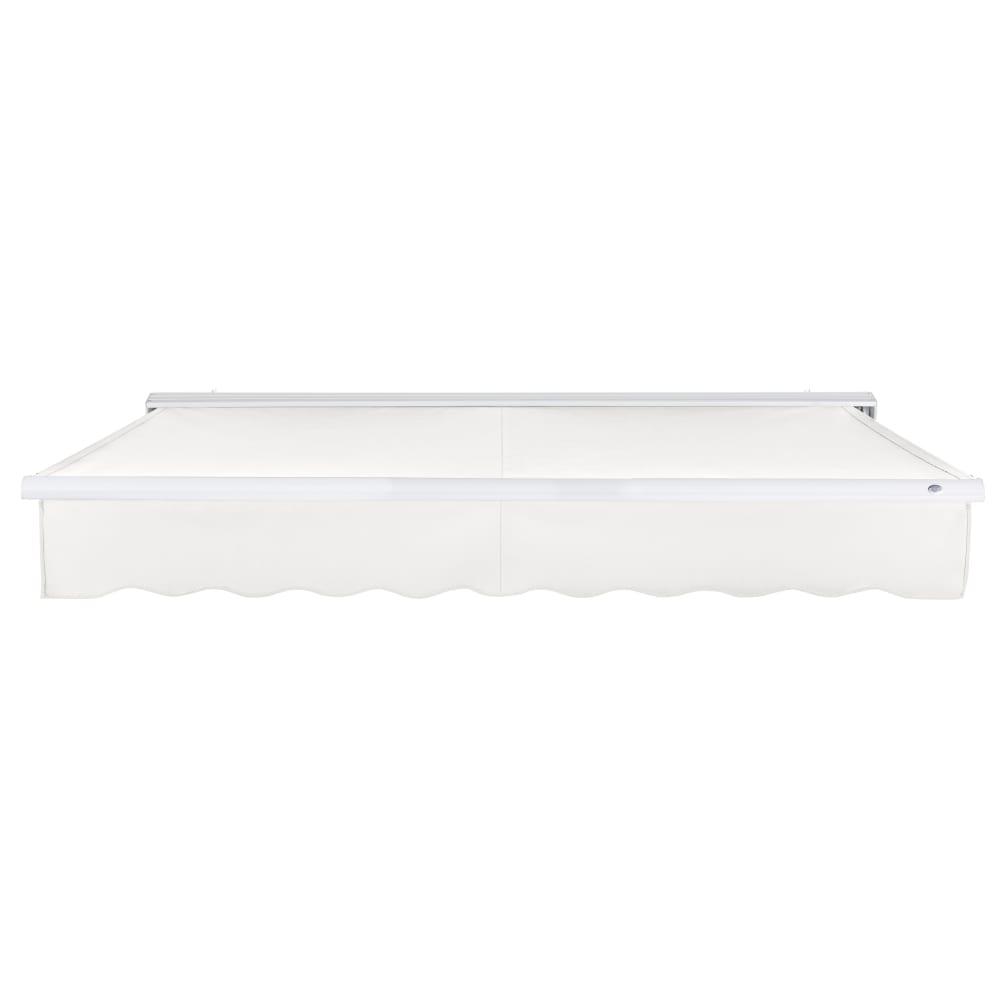 AWNTECH 24' x 10' Destin Right Motor Right Motorized Patio Retractable Awning, White