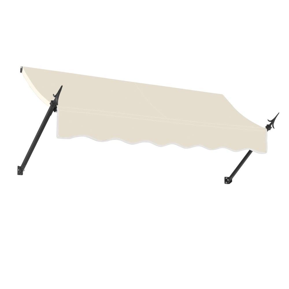 Awntech 10.375 ft New Orleans Fixed Awning Acrylic Fabric, Linen