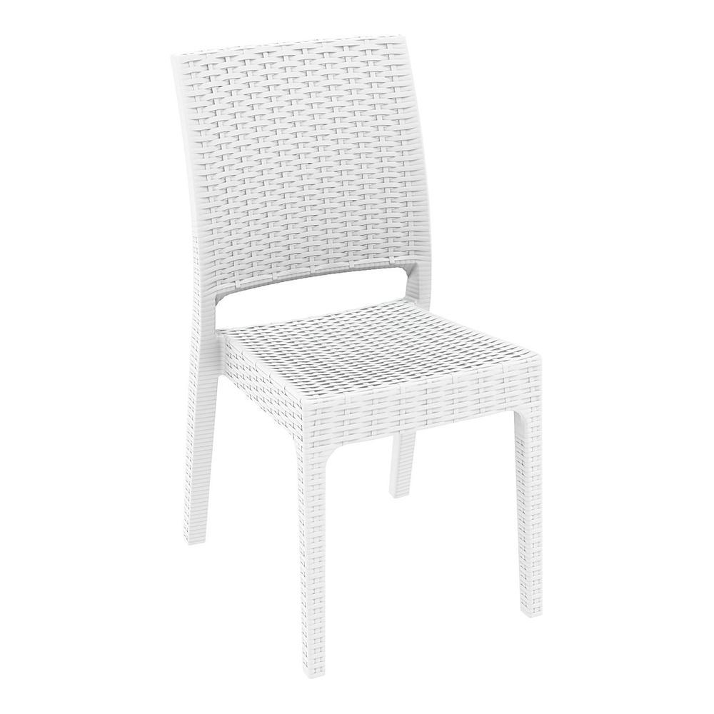 Belen Kox Resin Dining Chair Set, White, Belen Kox