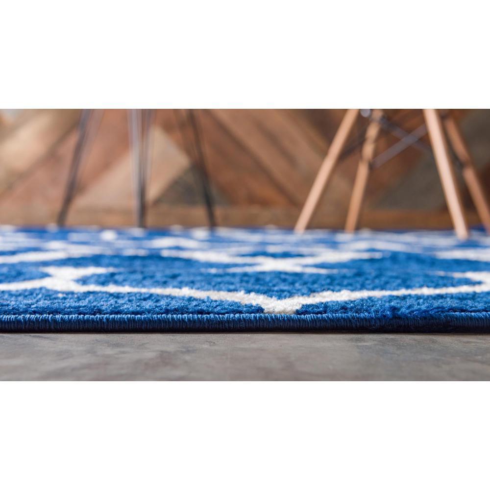 Unique Loom 6 Ft Round Rug in Navy Blue (3151653)