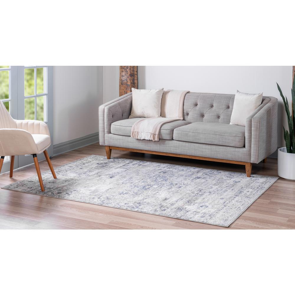 Unique Loom Canby Portland Rug, Ivory/Gray (4' 0 x 6' 0)